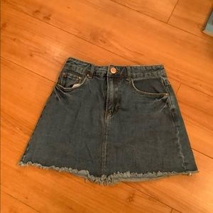 Denim jean skirt